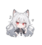 ウルふわ！ウルフガールの日常（個別スタンプ：35）