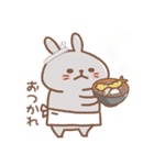 表情豊かなうさぎ usamusiのスタンプ21（個別スタンプ：1）