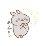 表情豊かなうさぎ usamusiのスタンプ21（個別スタンプ：2）