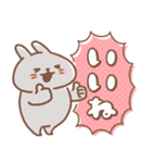表情豊かなうさぎ usamusiのスタンプ21（個別スタンプ：3）