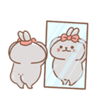 表情豊かなうさぎ usamusiのスタンプ21（個別スタンプ：6）