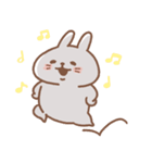 表情豊かなうさぎ usamusiのスタンプ21（個別スタンプ：14）