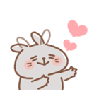 表情豊かなうさぎ usamusiのスタンプ21（個別スタンプ：15）