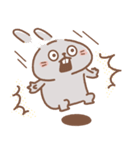 表情豊かなうさぎ usamusiのスタンプ21（個別スタンプ：19）