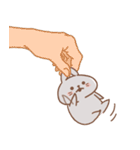 表情豊かなうさぎ usamusiのスタンプ21（個別スタンプ：24）