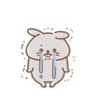 表情豊かなうさぎ usamusiのスタンプ21（個別スタンプ：25）