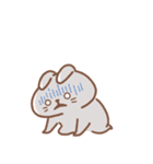表情豊かなうさぎ usamusiのスタンプ21（個別スタンプ：26）