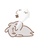 表情豊かなうさぎ usamusiのスタンプ21（個別スタンプ：27）