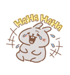 表情豊かなうさぎ usamusiのスタンプ21（個別スタンプ：34）