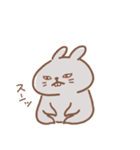 表情豊かなうさぎ usamusiのスタンプ21（個別スタンプ：35）