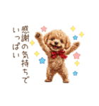 母の日・父の日☆動くトイプードル（個別スタンプ：3）