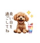 母の日・父の日☆動くトイプードル（個別スタンプ：7）