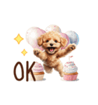 母の日・父の日☆動くトイプードル（個別スタンプ：18）