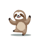 ナマケモノポーズ（個別スタンプ：13）