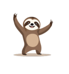 ナマケモノポーズ（個別スタンプ：15）