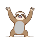 ナマケモノポーズ（個別スタンプ：17）