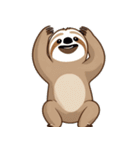 ナマケモノポーズ（個別スタンプ：34）