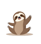 ナマケモノポーズ（個別スタンプ：35）