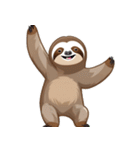 ナマケモノポーズ（個別スタンプ：40）