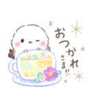 初夏.梅雨❤️ふわもちシマエナガ16❤️（個別スタンプ：5）