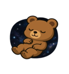 クマと宇宙の大冒険@SFW（個別スタンプ：1）