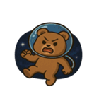 クマと宇宙の大冒険@SFW（個別スタンプ：6）