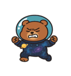 クマと宇宙の大冒険@SFW（個別スタンプ：8）