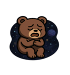 クマと宇宙の大冒険@SFW（個別スタンプ：10）