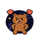 クマと宇宙の大冒険@SFW（個別スタンプ：17）