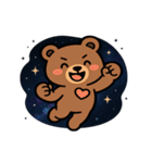 クマと宇宙の大冒険@SFW（個別スタンプ：20）