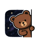 クマと宇宙の大冒険@SFW（個別スタンプ：23）
