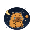 カピバラと宇宙の夢@SFW（個別スタンプ：3）