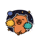 カピバラと宇宙の夢@SFW（個別スタンプ：14）
