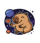 カピバラと宇宙の夢@SFW（個別スタンプ：16）