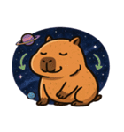 カピバラと宇宙の夢@SFW（個別スタンプ：18）