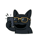 クールすぎる黒犬スタンプ その1（個別スタンプ：9）