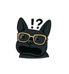 クールすぎる黒犬スタンプ その1（個別スタンプ：13）