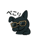 クールすぎる黒犬スタンプ その1（個別スタンプ：23）
