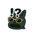 クールすぎる黒犬スタンプ その1（個別スタンプ：25）