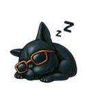 クールすぎる黒犬スタンプ その1（個別スタンプ：26）
