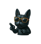 クールすぎる黒犬スタンプ その1（個別スタンプ：30）
