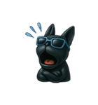 クールすぎる黒犬スタンプ その1（個別スタンプ：31）