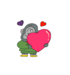 (うごかない)かぎしっぽすたんぷ（個別スタンプ：3）