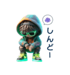 ネオンカラー 緑boyの日常（個別スタンプ：23）