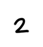 ひらがな数字スタンプ（個別スタンプ：32）