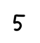 ひらがな数字スタンプ（個別スタンプ：35）