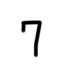 ひらがな数字スタンプ（個別スタンプ：37）