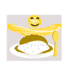 絵を描こう ランチは何にしよう（個別スタンプ：1）