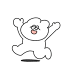 表情豊かな無気力動物（うさぎ）（個別スタンプ：4）