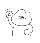 表情豊かな無気力動物（うさぎ）（個別スタンプ：5）